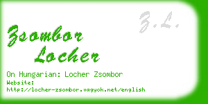 zsombor locher business card